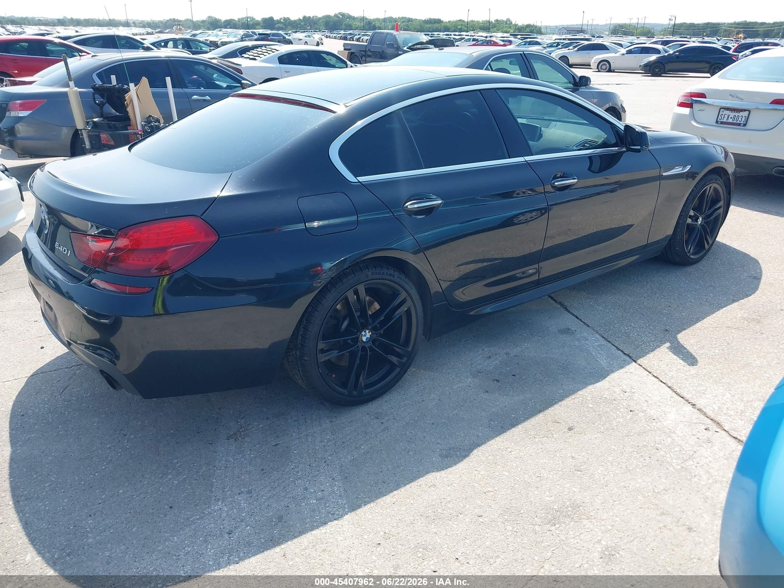 2013 Bmw 640i Gran Coupe   Black vin: WBA6A0C59DDF14393
