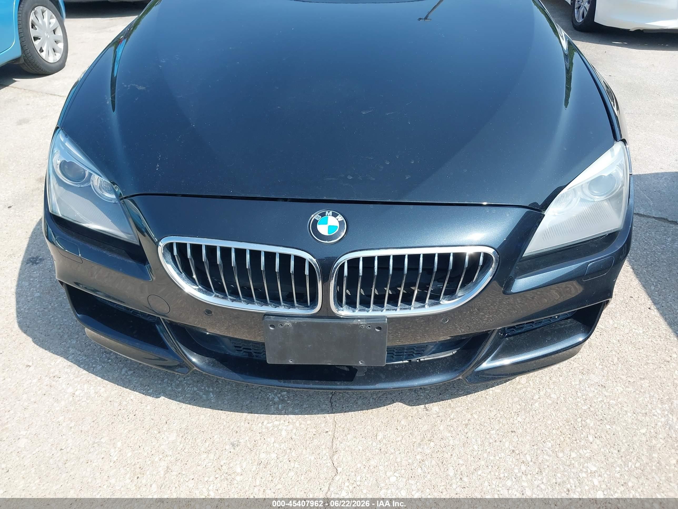 2013 Bmw 640i Gran Coupe   Black vin: WBA6A0C59DDF14393