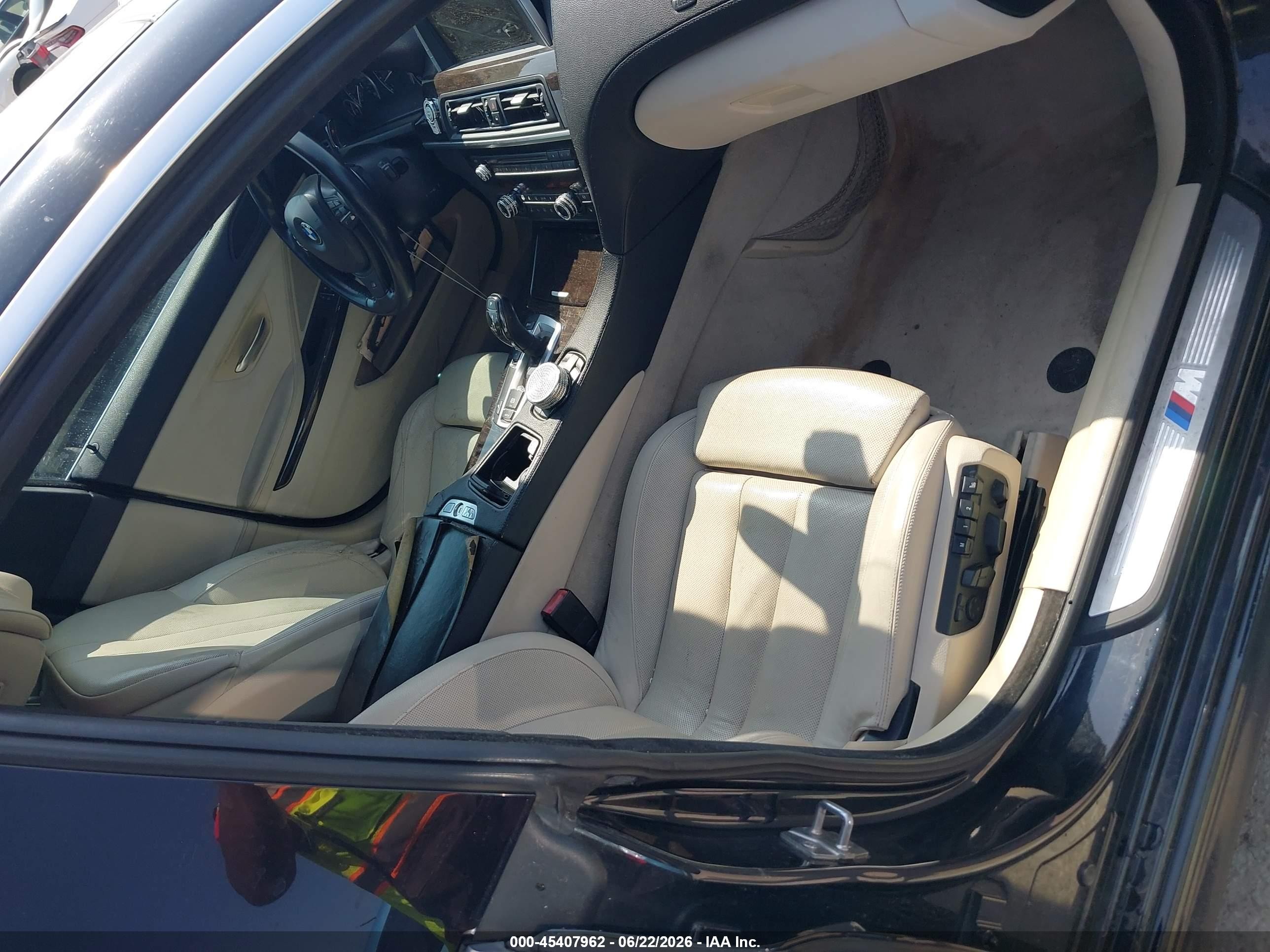 2013 Bmw 640i Gran Coupe   Black vin: WBA6A0C59DDF14393