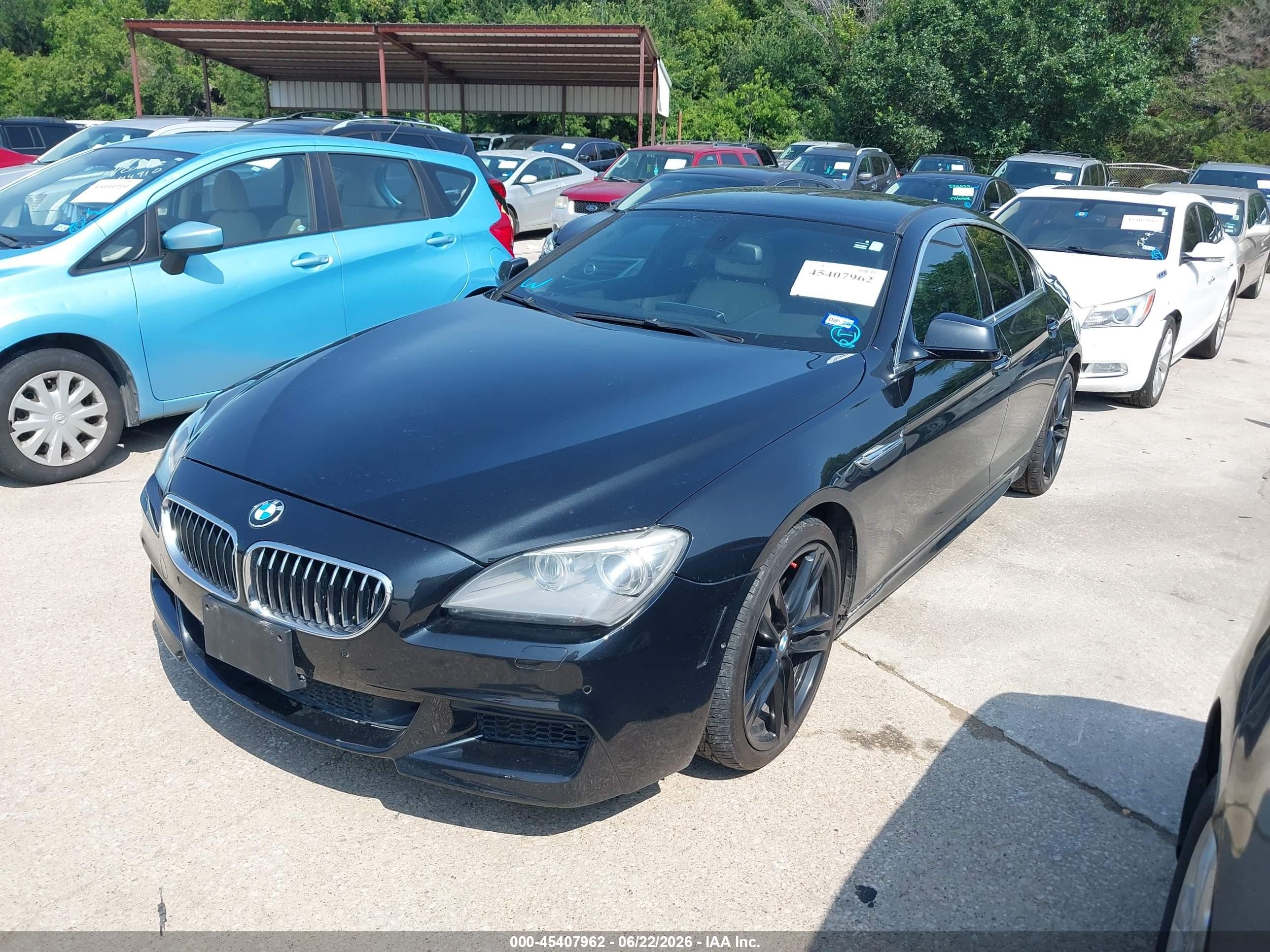 2013 Bmw 640i Gran Coupe   Black vin: WBA6A0C59DDF14393