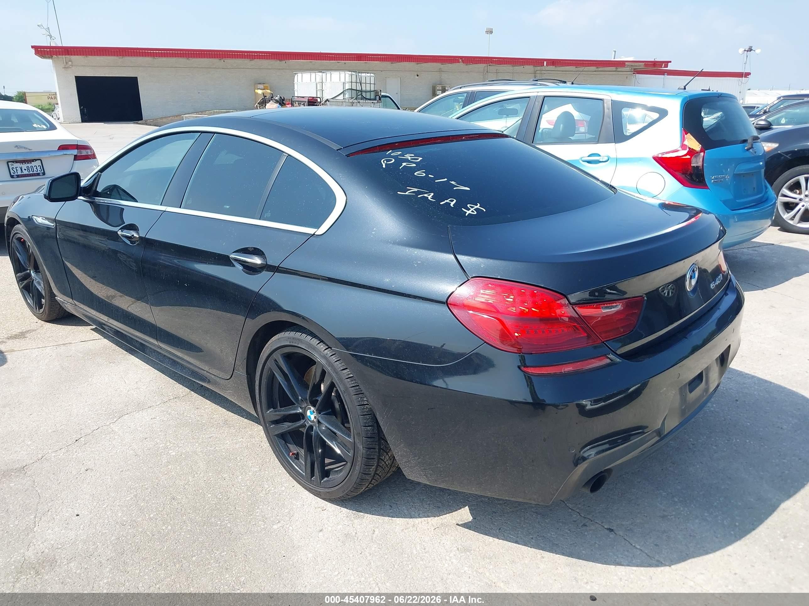 2013 Bmw 640i Gran Coupe   Black vin: WBA6A0C59DDF14393