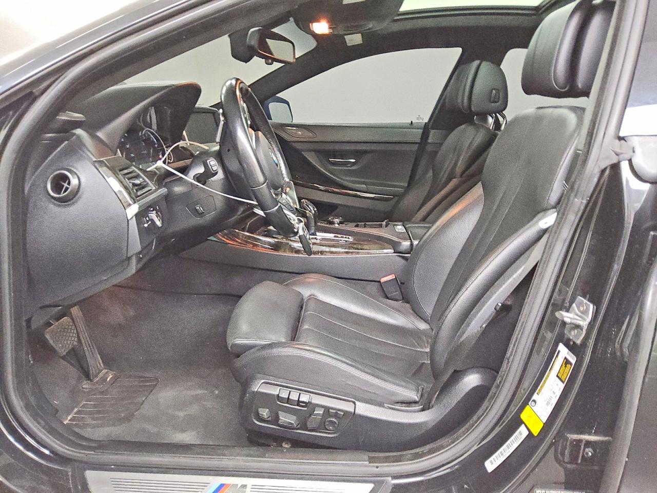 2015 Bmw 640 I Gran Coupe Black vin: WBA6A0C59FGB53796