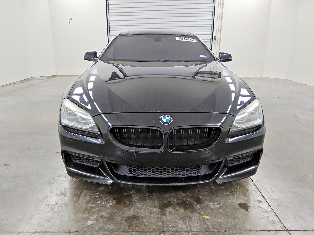 2015 Bmw 640 I Gran Coupe Black vin: WBA6A0C59FGB53796