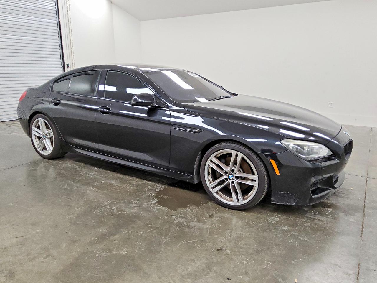 2015 Bmw 640 I Gran Coupe Black vin: WBA6A0C59FGB53796