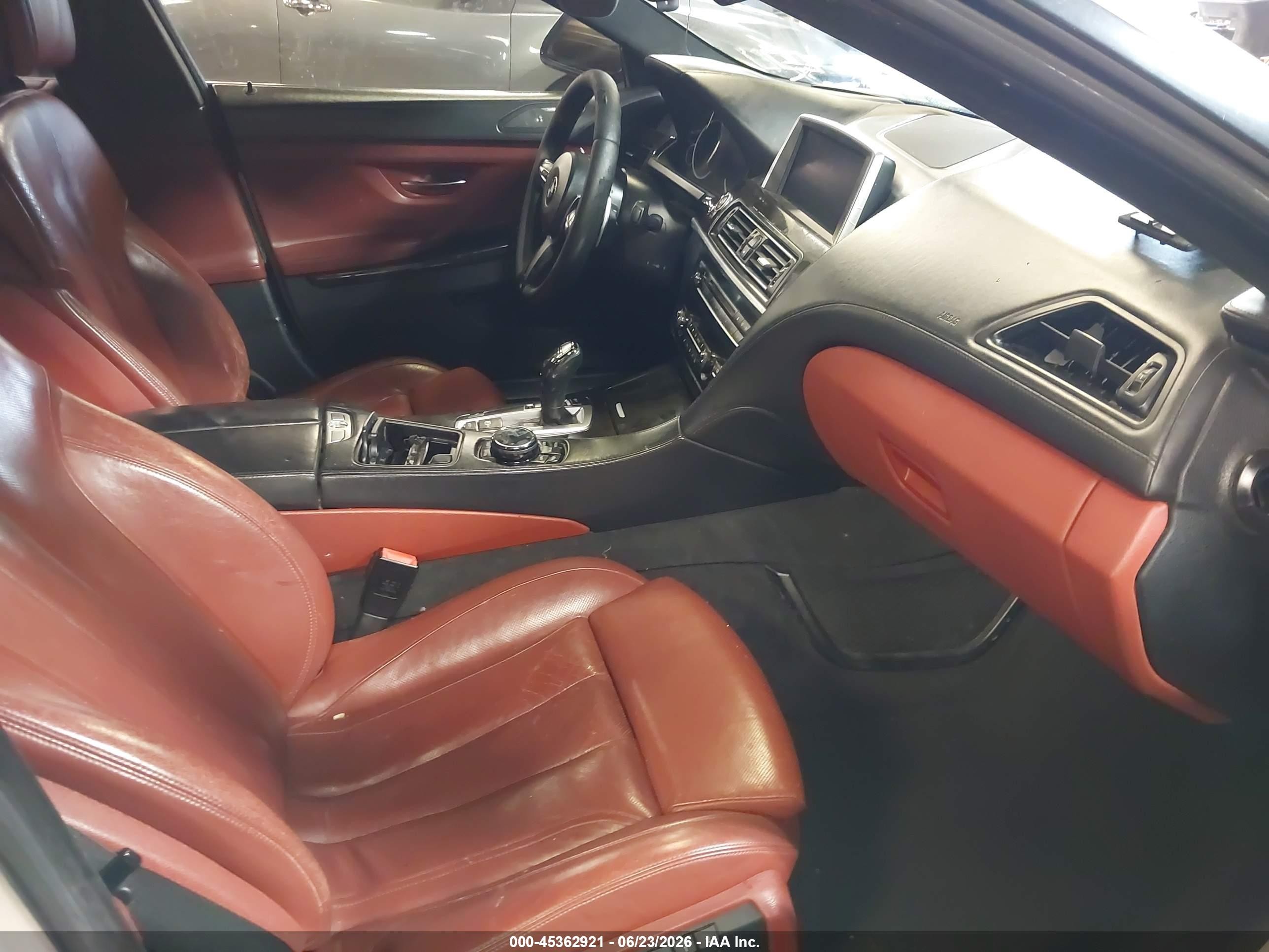 2015 Bmw 640i Gran Coupe   White vin: WBA6A0C5XFD318608