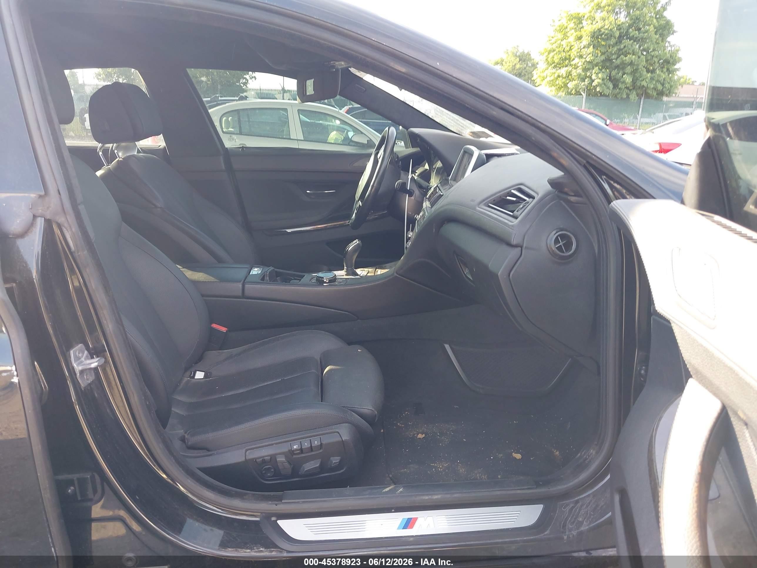 2015 Bmw 640i Gran Coupe   Black vin: WBA6A0C5XFD318947