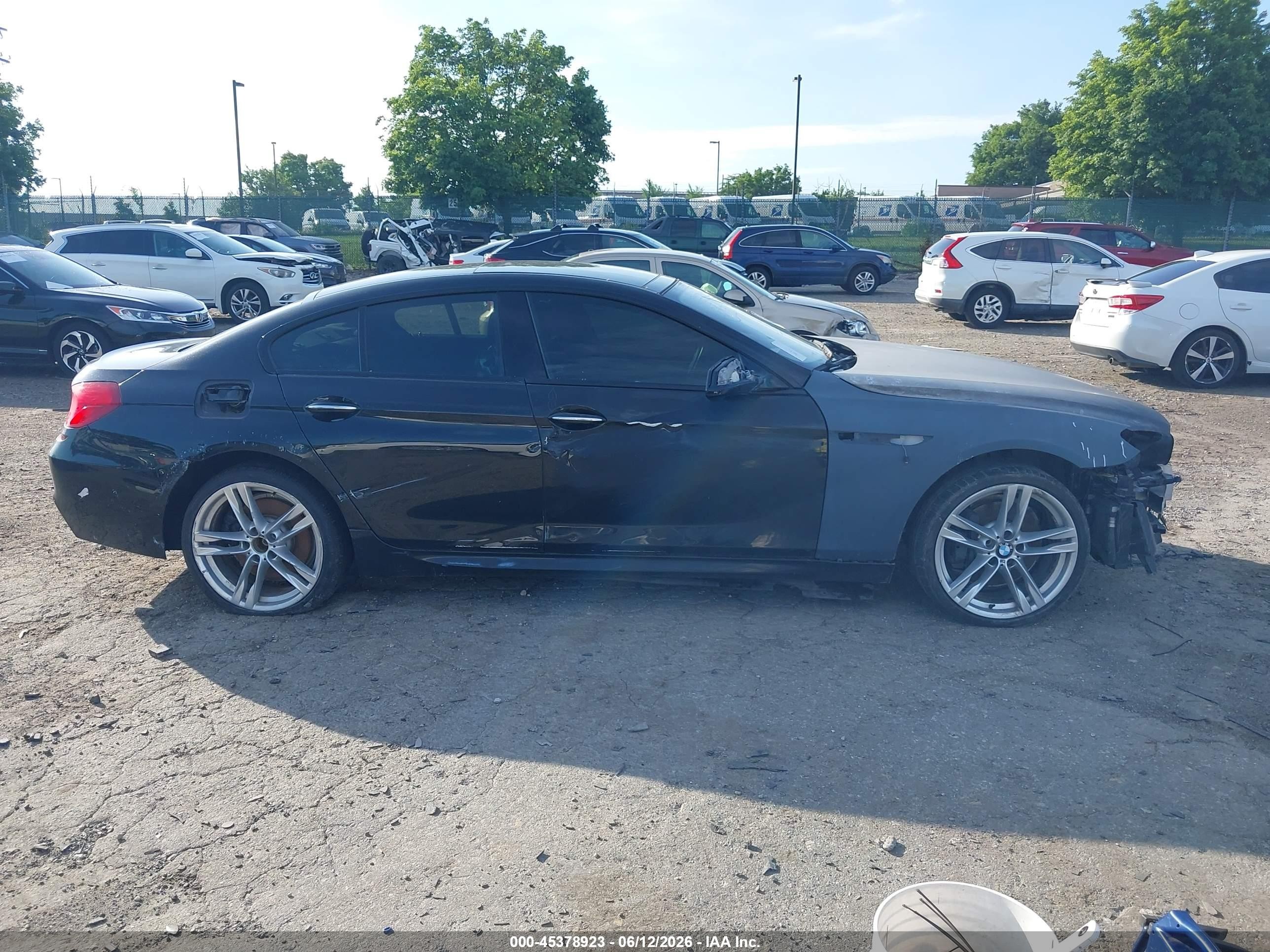 2015 Bmw 640i Gran Coupe   Black vin: WBA6A0C5XFD318947