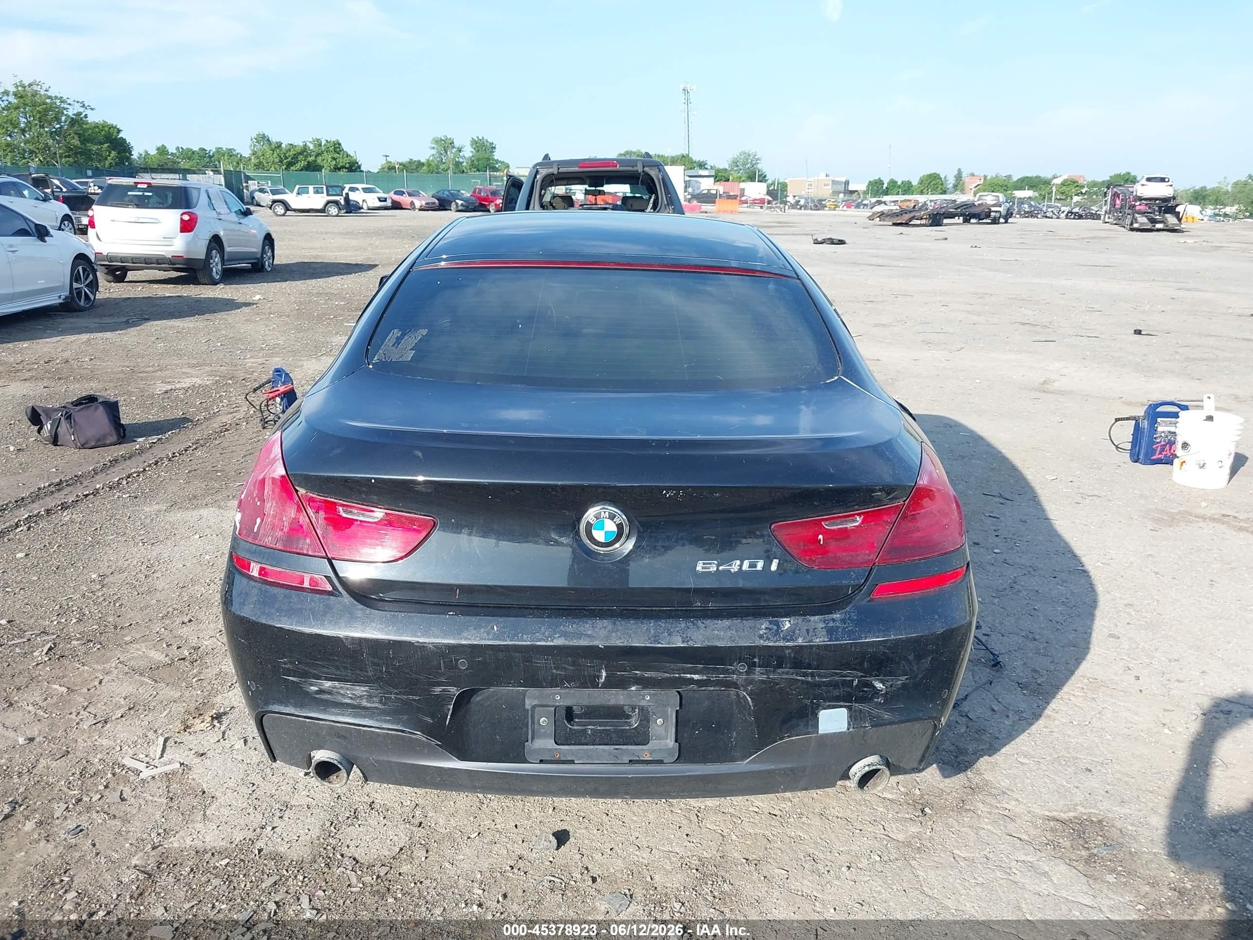 2015 Bmw 640i Gran Coupe   Black vin: WBA6A0C5XFD318947
