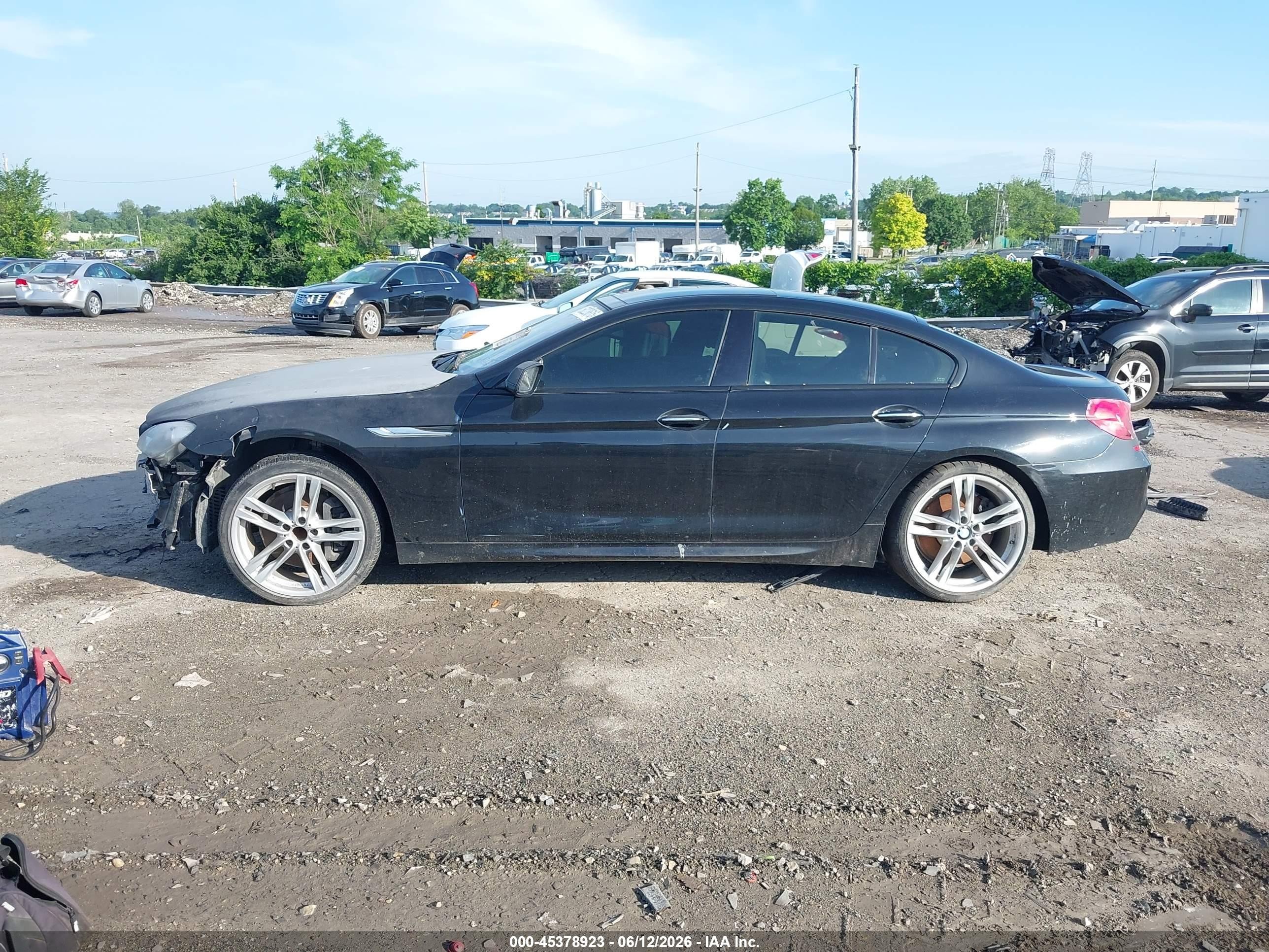 2015 Bmw 640i Gran Coupe   Black vin: WBA6A0C5XFD318947