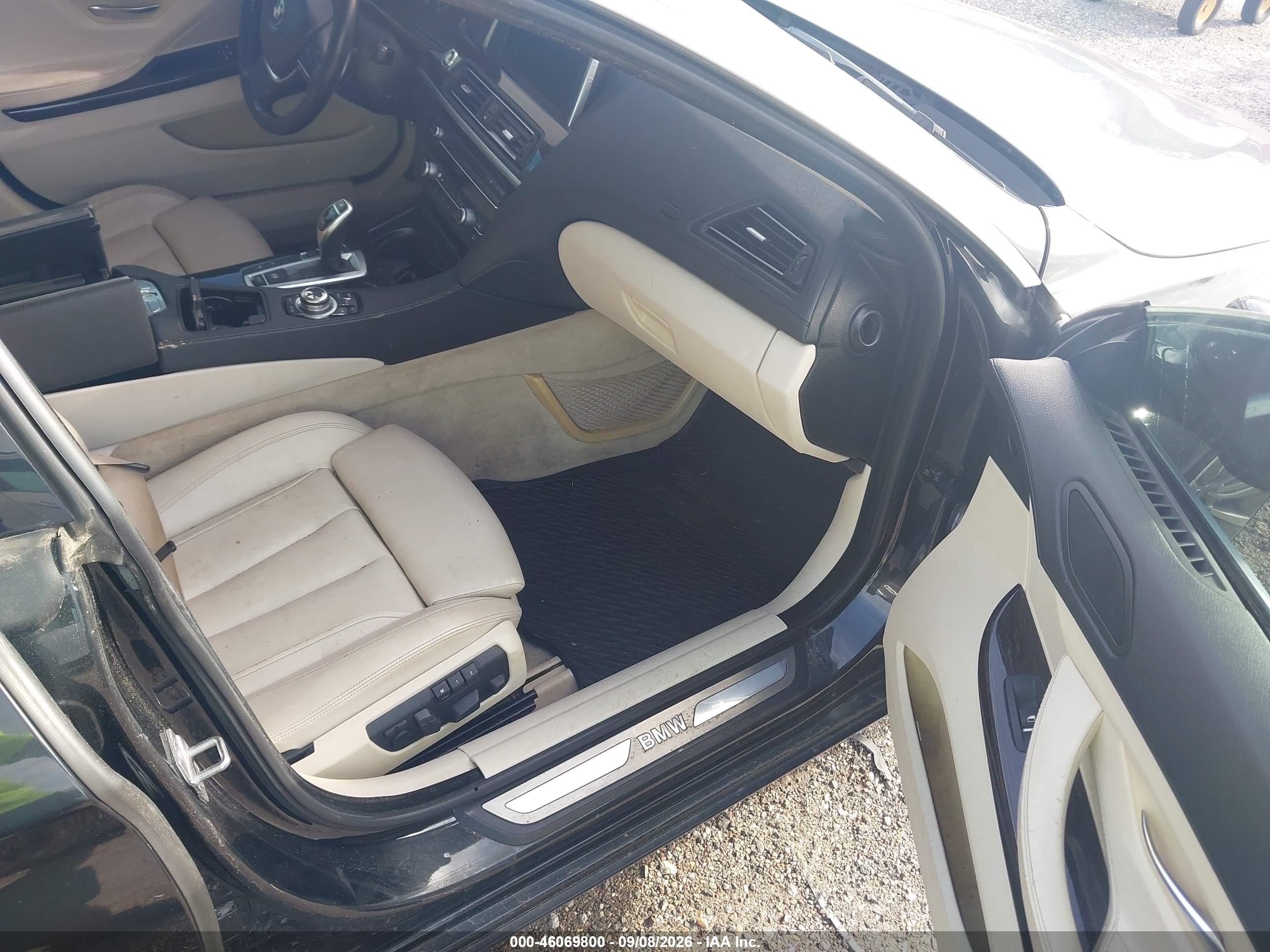 2013 Bmw 6 Series 650i Черный vin: WBA6B2C50DD128340