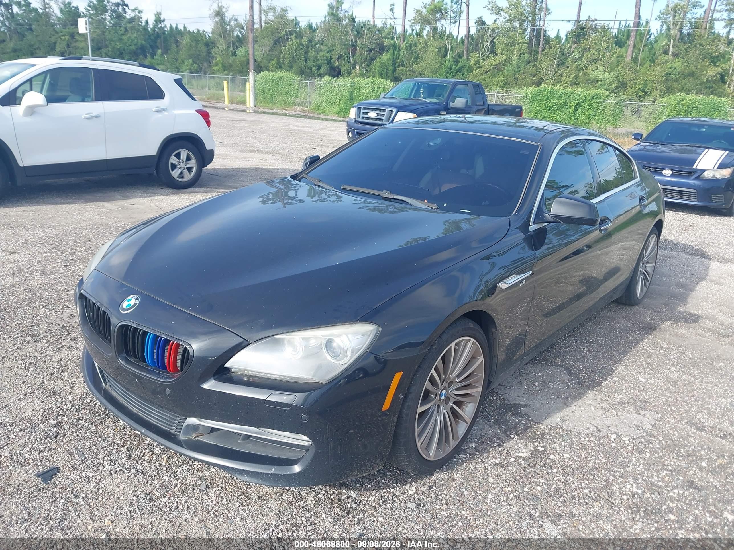2013 Bmw 6 Series 650i Черный vin: WBA6B2C50DD128340