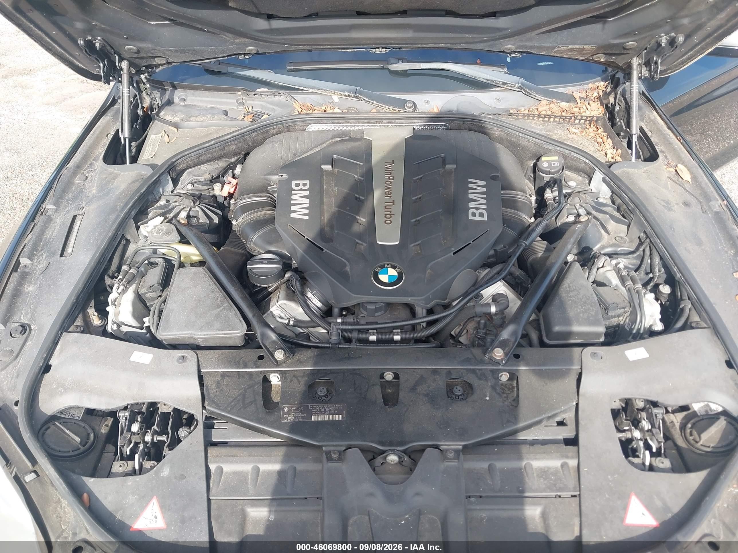 2013 Bmw 6 Series 650i Черный vin: WBA6B2C50DD128340