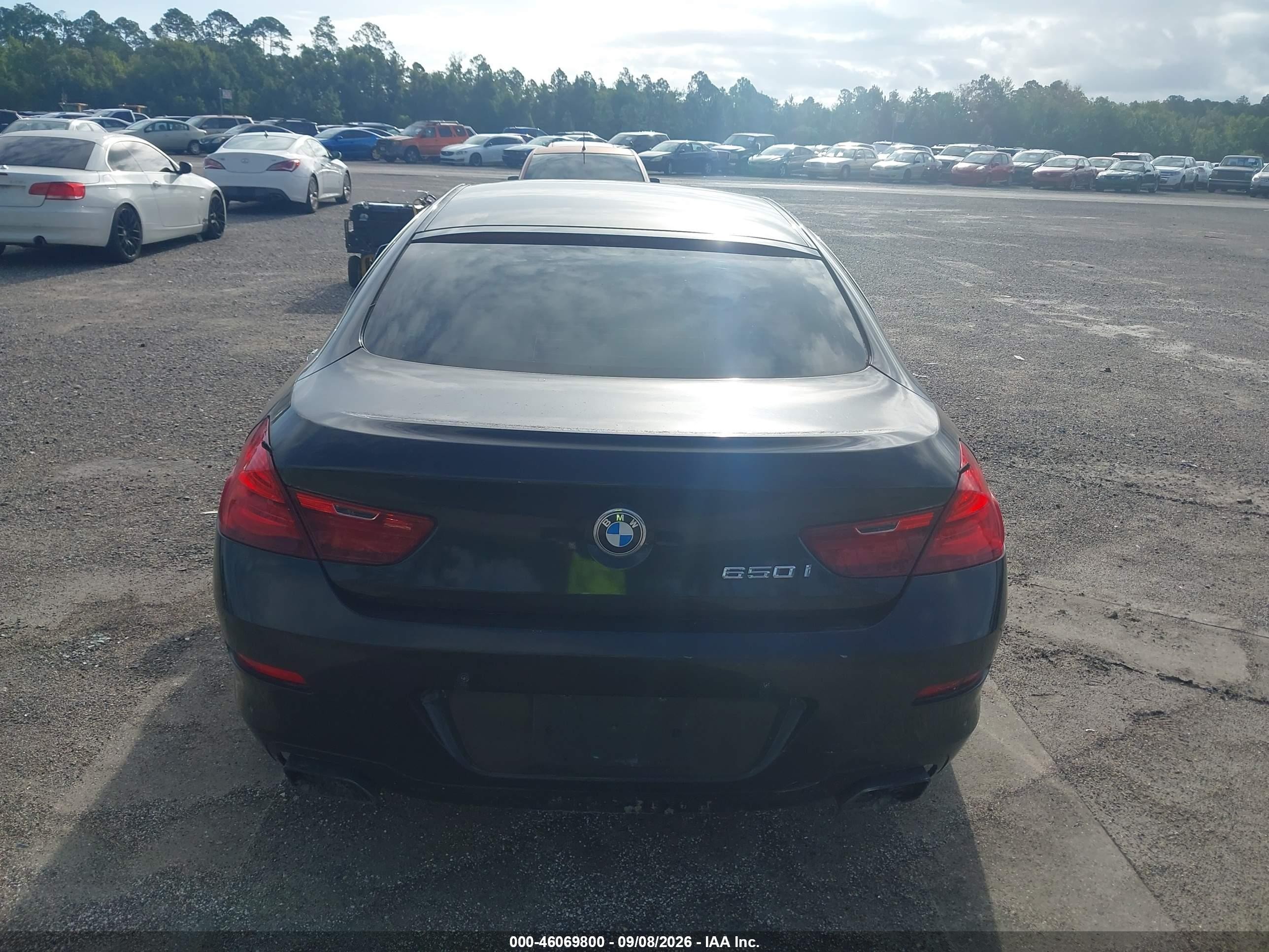 2013 Bmw 6 Series 650i Черный vin: WBA6B2C50DD128340