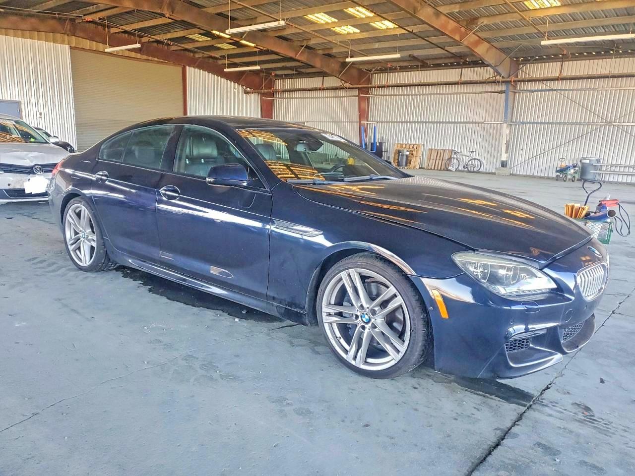 2014 Bmw 650 I Gran Coupe Charcoal vin: WBA6B2C50ED129103