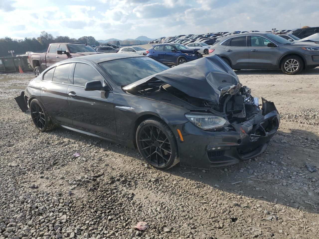 2014 Bmw 650 I Gran Coupe Black vin: WBA6B2C50ED129506