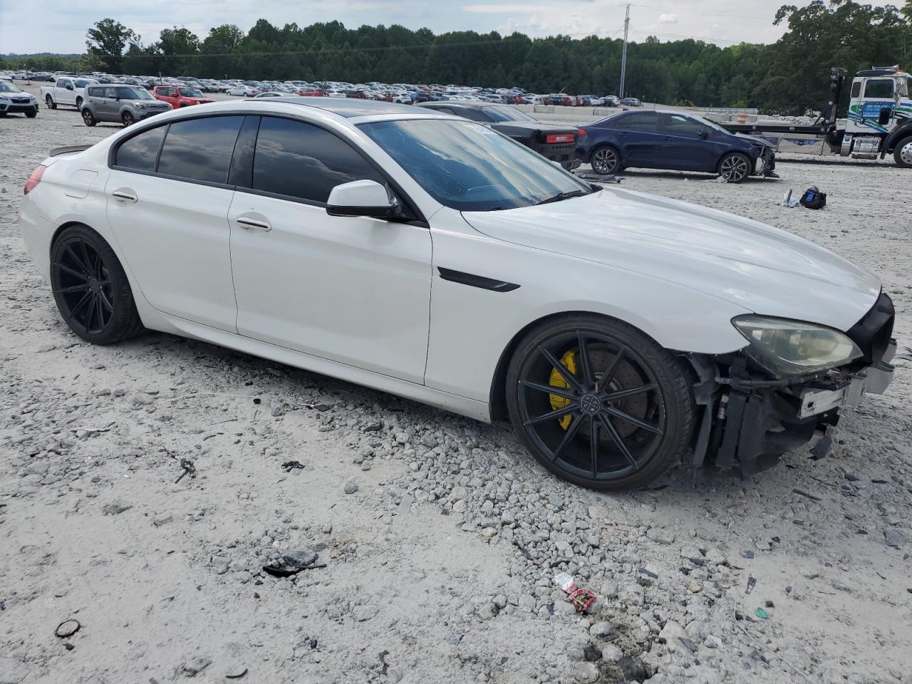 2013 Bmw 650 I White vin: WBA6B2C51DDG66936