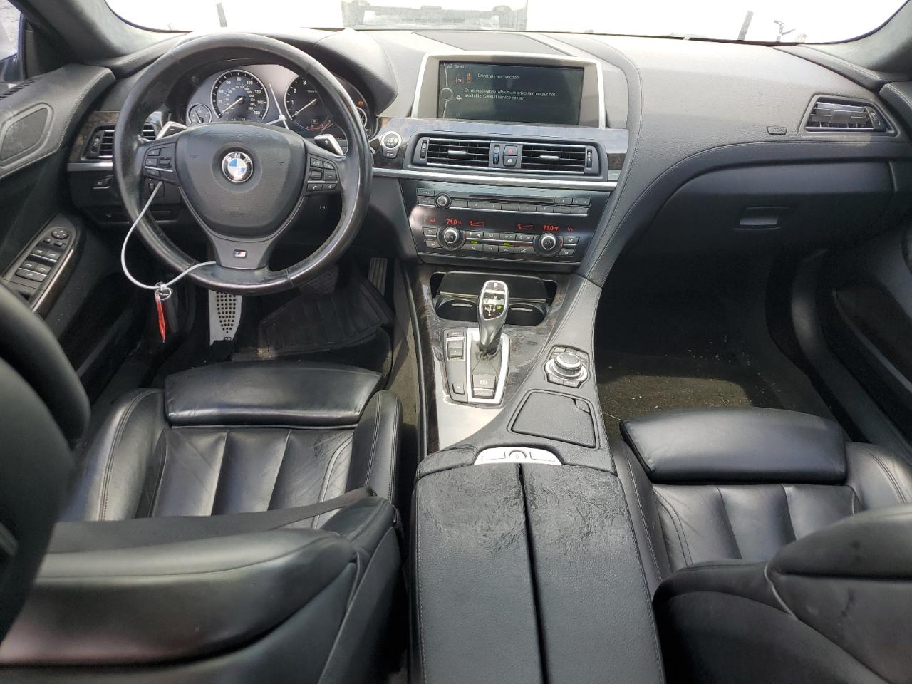 2013 Bmw 650 I White vin: WBA6B2C51DDG66936