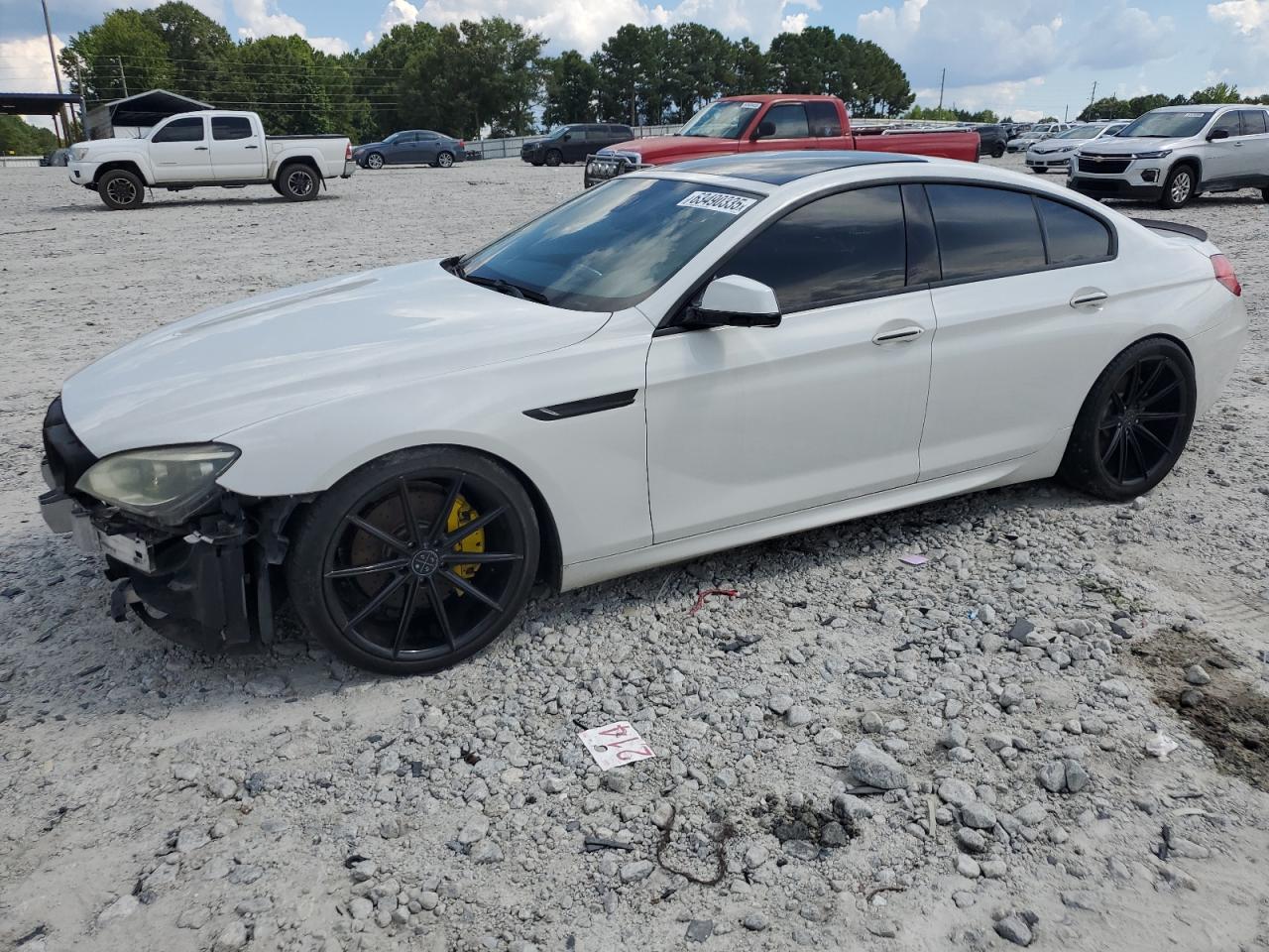 2013 Bmw 650 I White vin: WBA6B2C51DDG66936