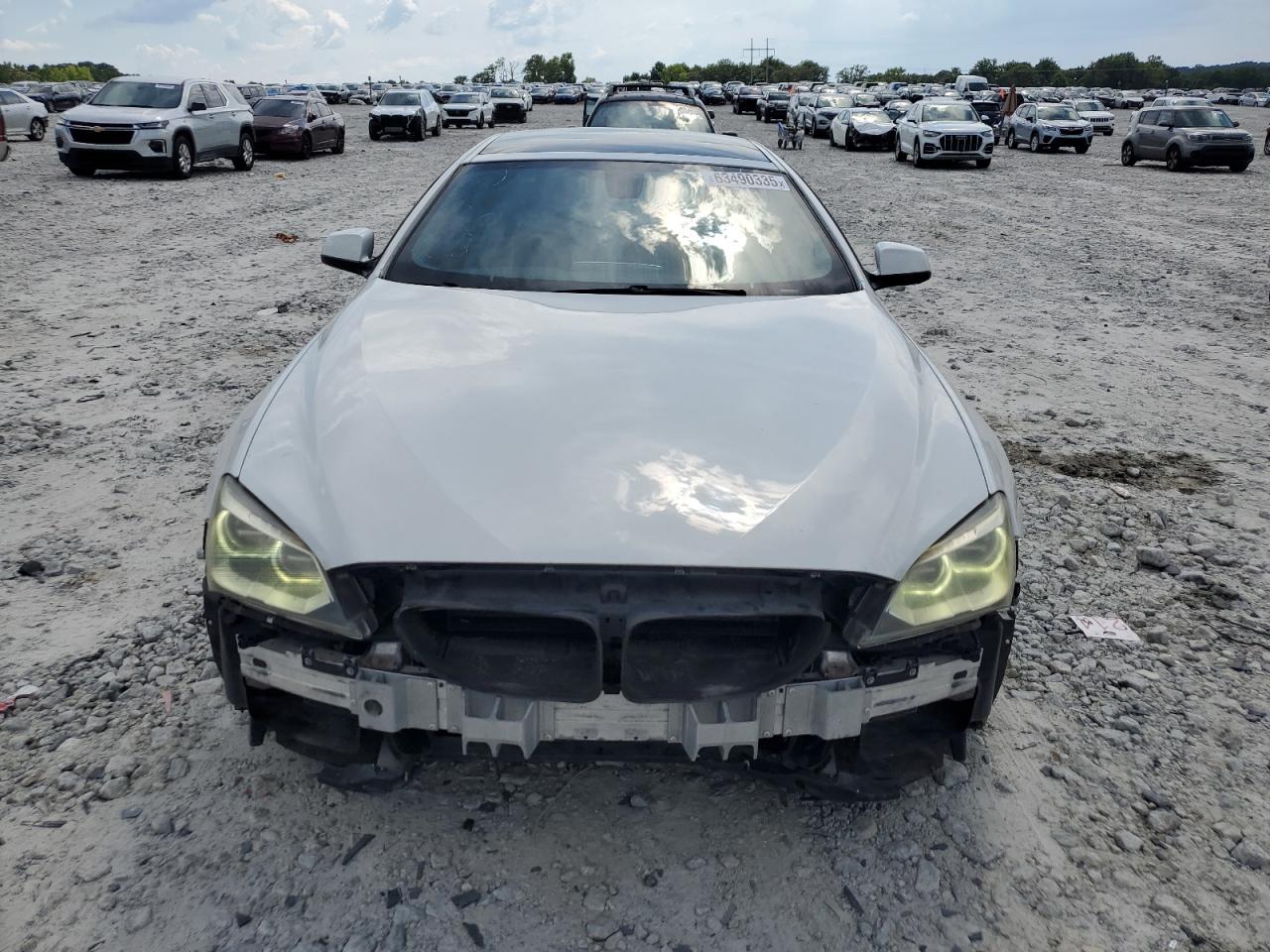 2013 Bmw 650 I White vin: WBA6B2C51DDG66936
