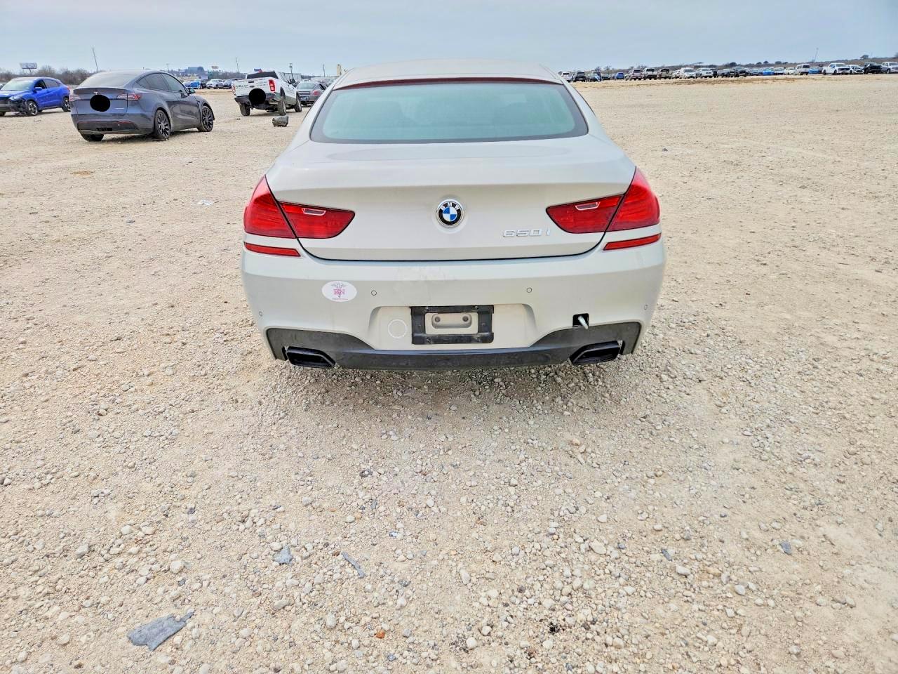 2014 Bmw 650 I Gran Coupe Silver vin: WBA6B2C51ED129661