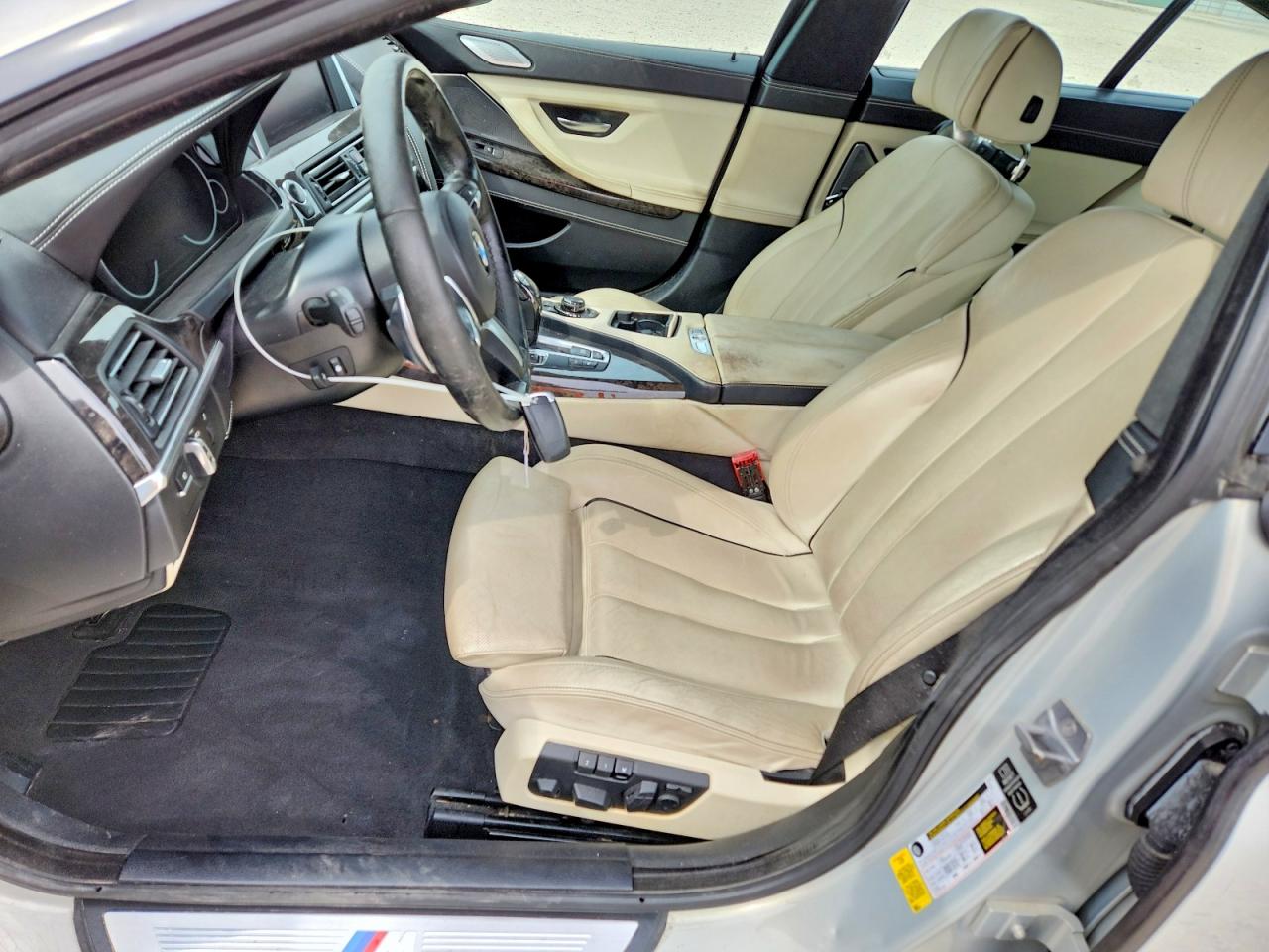 2014 Bmw 650 I Gran Coupe Silver vin: WBA6B2C51ED129661