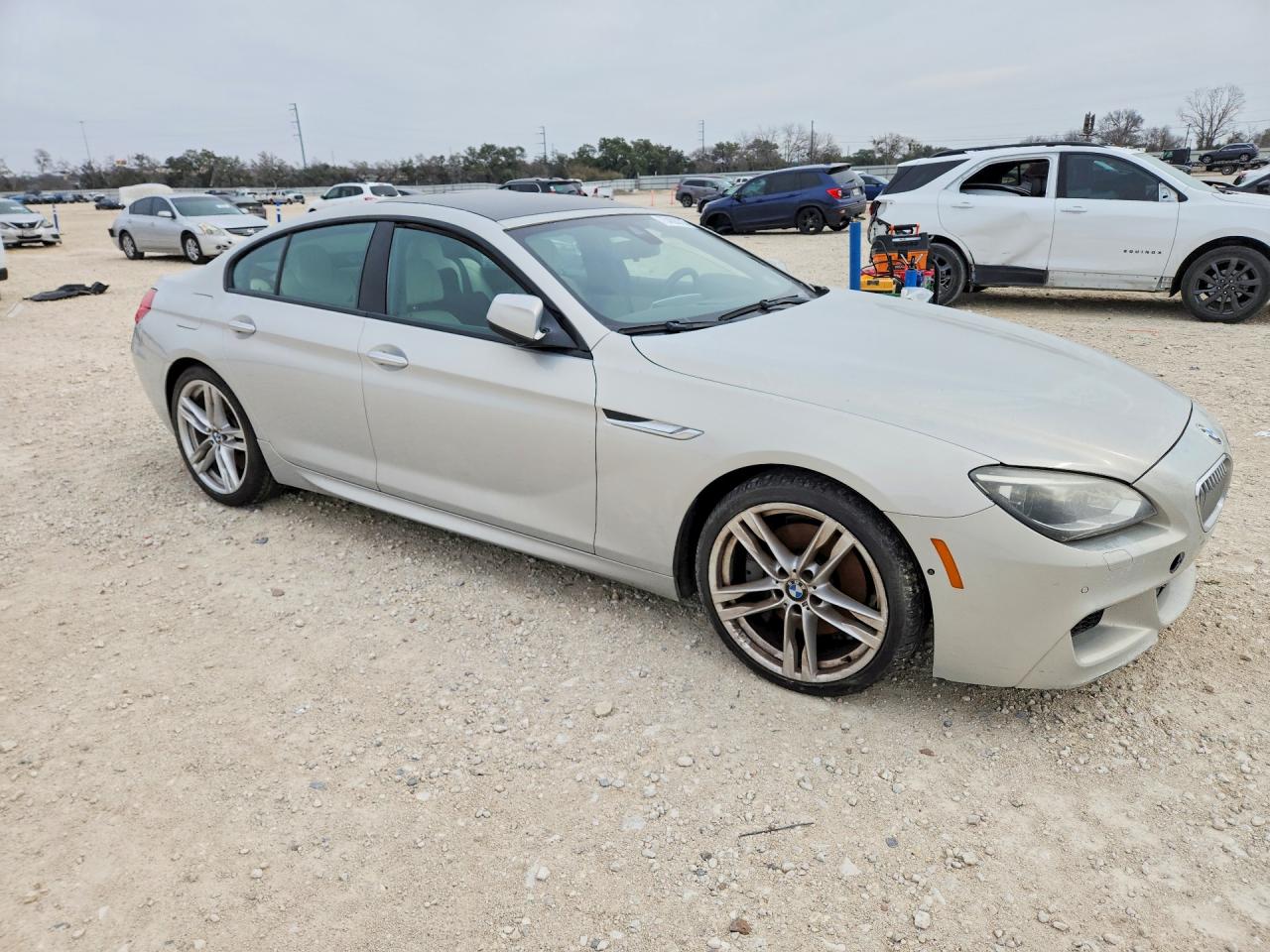 2014 Bmw 650 I Gran Coupe Silver vin: WBA6B2C51ED129661