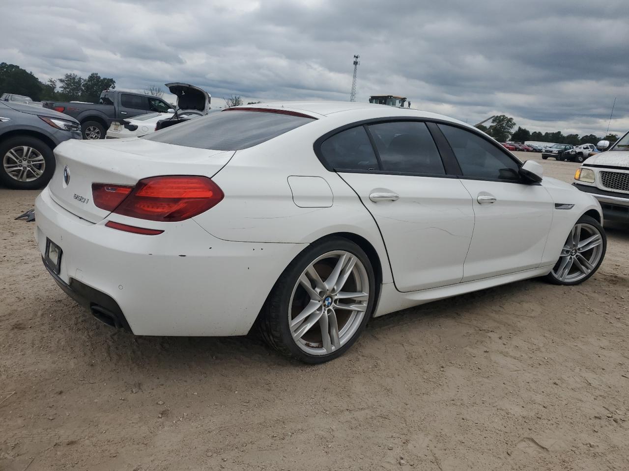 2014 Bmw 650 I Gran Coupe White vin: WBA6B2C52ED129734