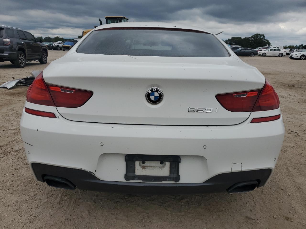 2014 Bmw 650 I Gran Coupe White vin: WBA6B2C52ED129734