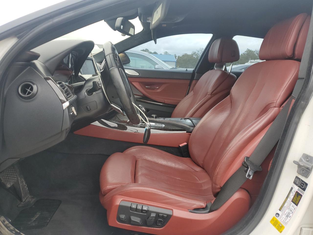 2014 Bmw 650 I Gran Coupe White vin: WBA6B2C52ED129734