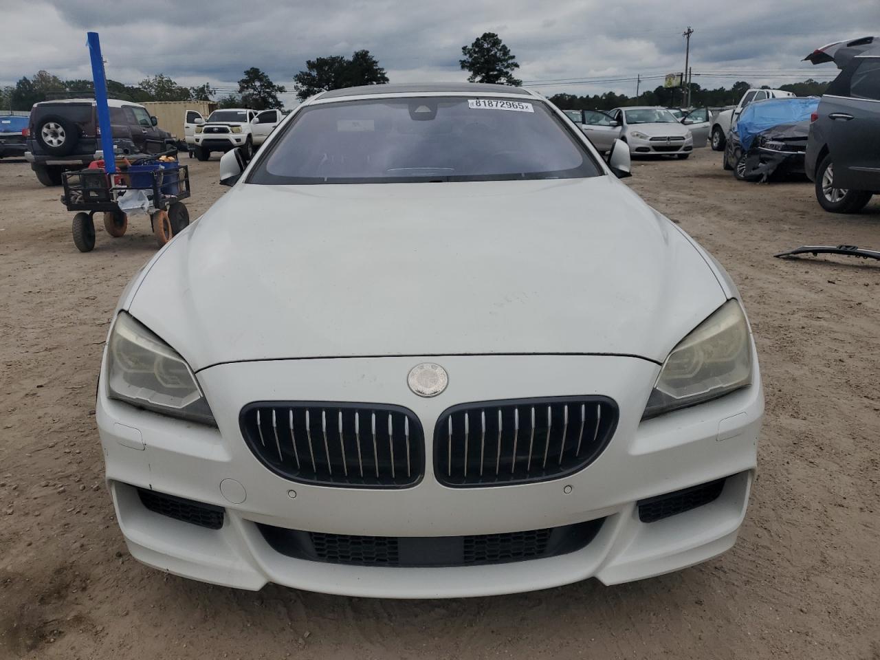 2014 Bmw 650 I Gran Coupe White vin: WBA6B2C52ED129734