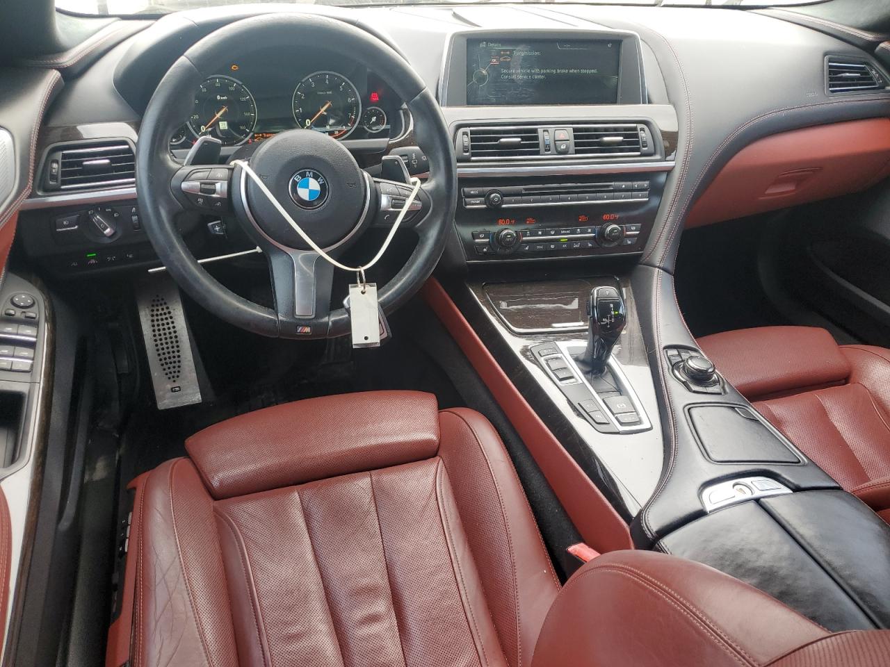 2014 Bmw 650 I Gran Coupe White vin: WBA6B2C52ED129734