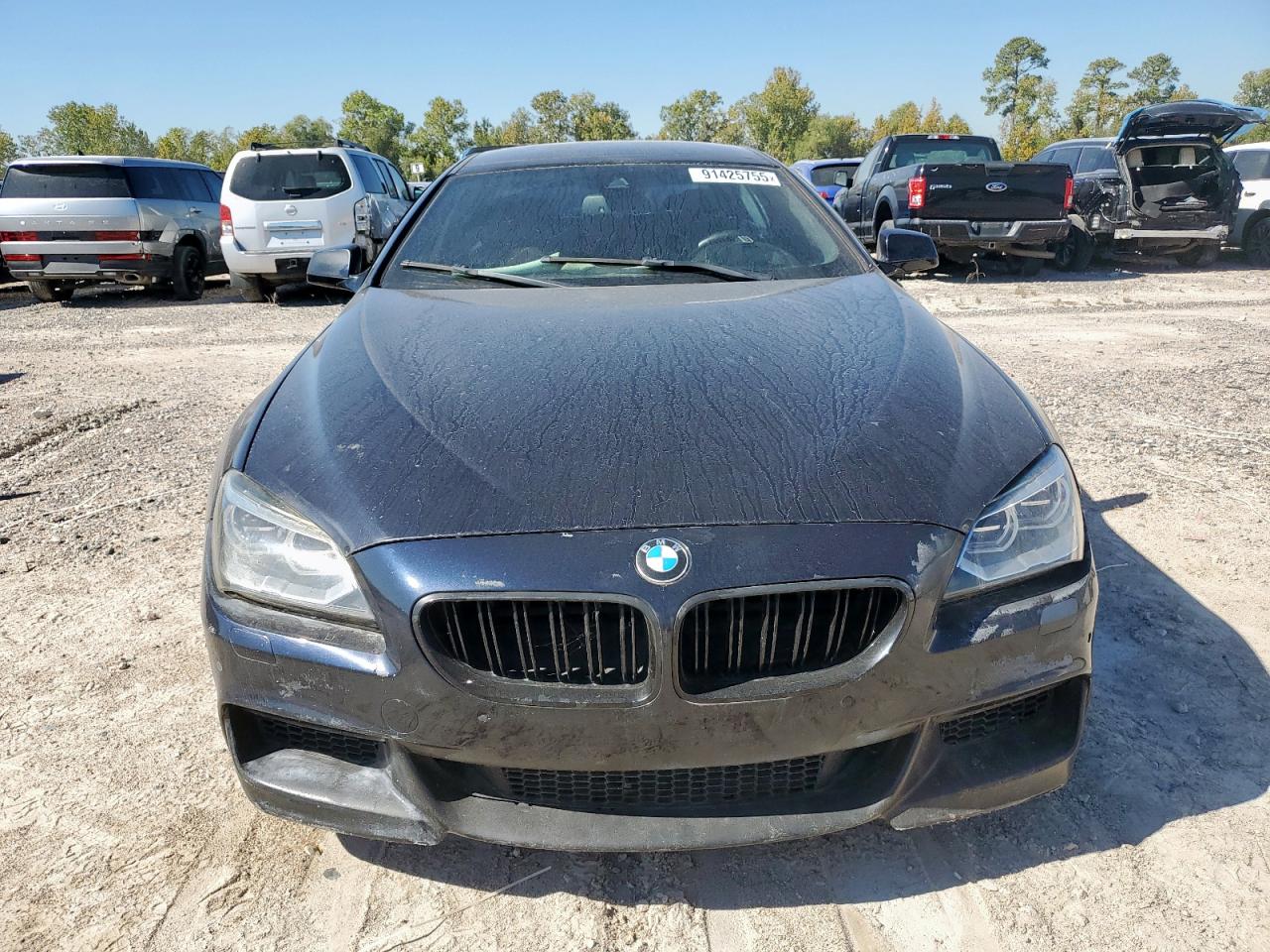 2015 Bmw 650 I Gran Coupe Black vin: WBA6B2C52FD798961