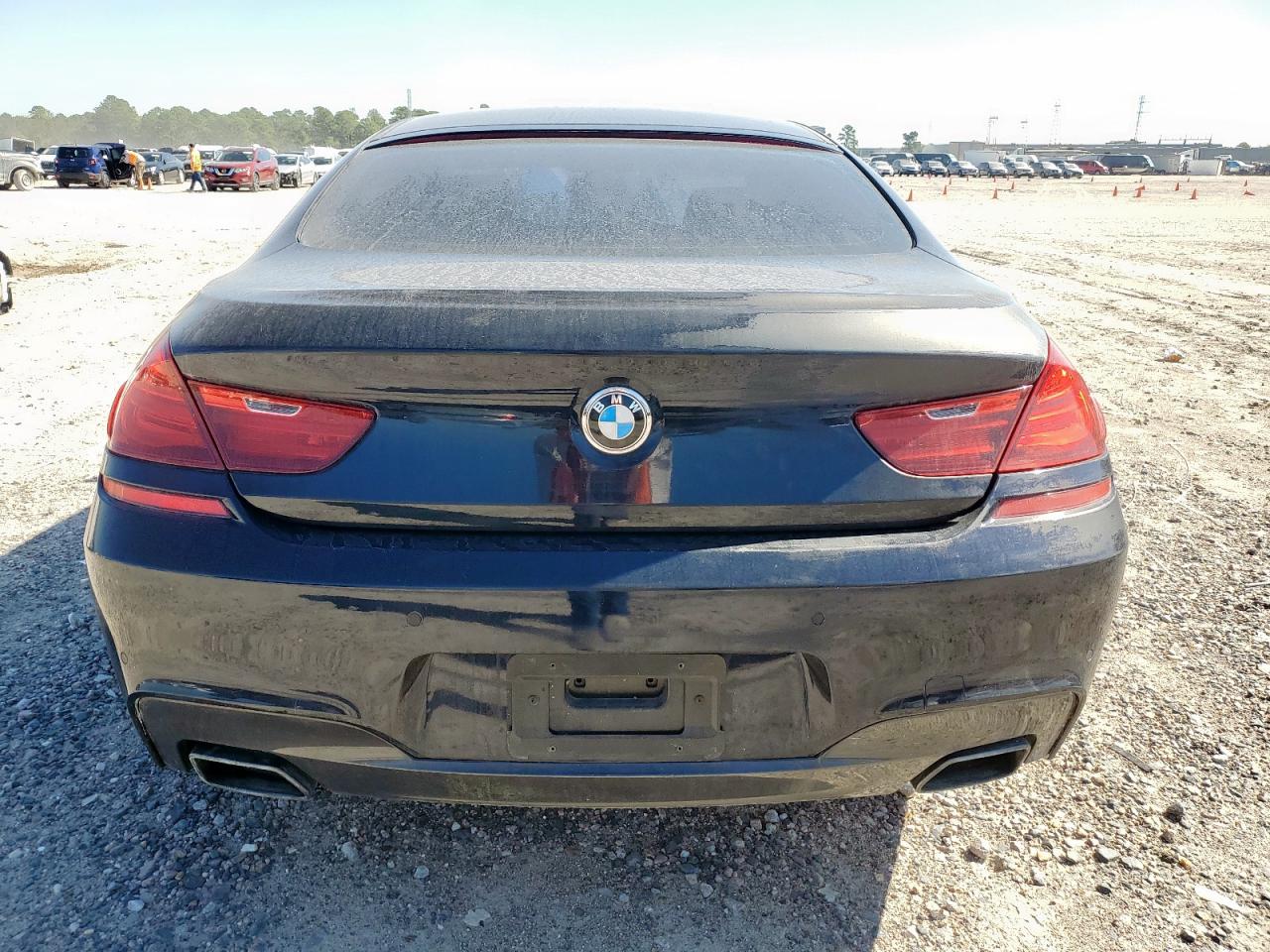2015 Bmw 650 I Gran Coupe Black vin: WBA6B2C52FD798961