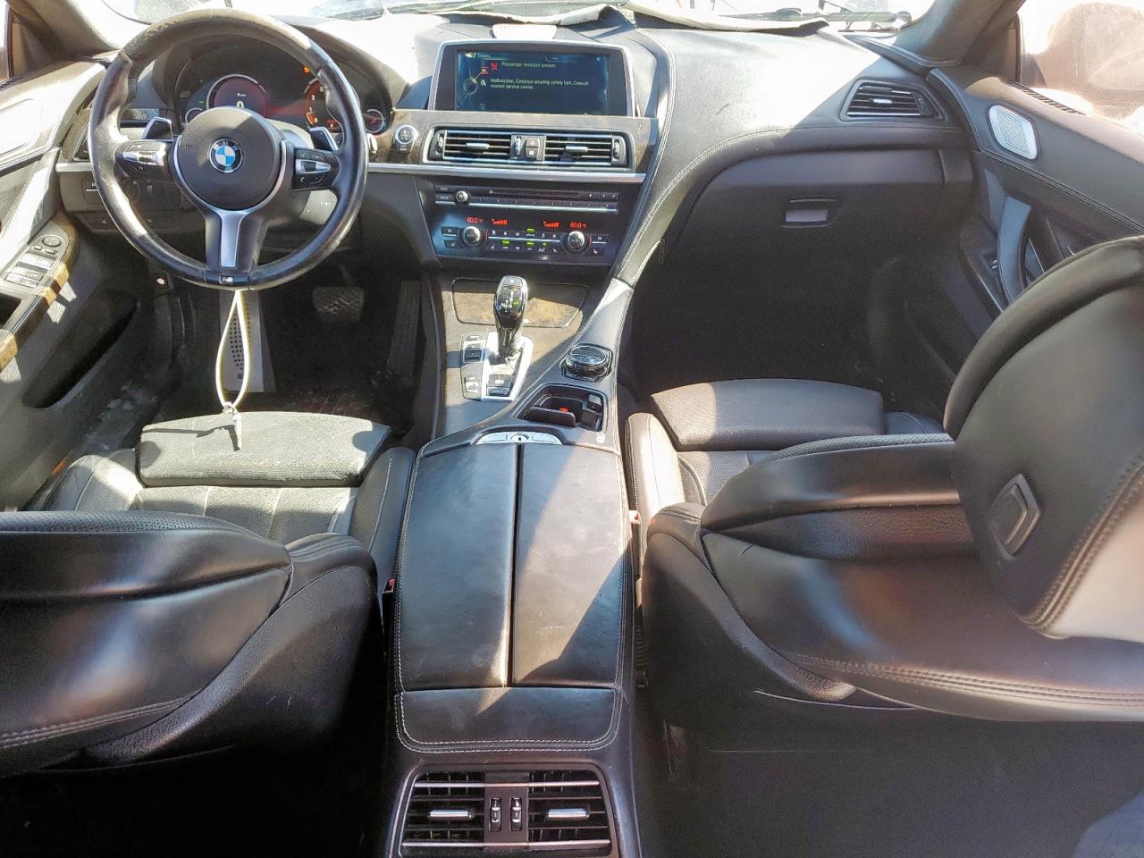 2015 Bmw 650 I Gran Coupe Black vin: WBA6B2C52FD798961