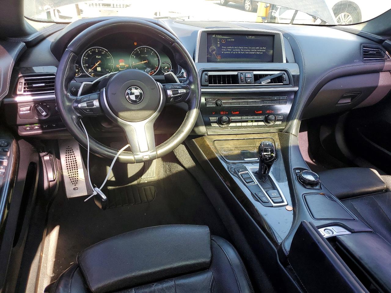 2015 Bmw 650 I Gran Coupe Black vin: WBA6B2C52FD799074