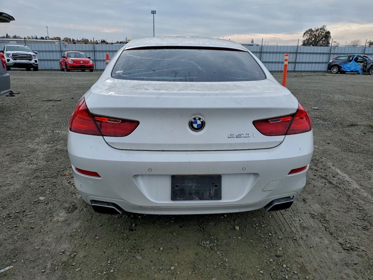 2013 Bmw 650 I White vin: WBA6B2C53DDG66565