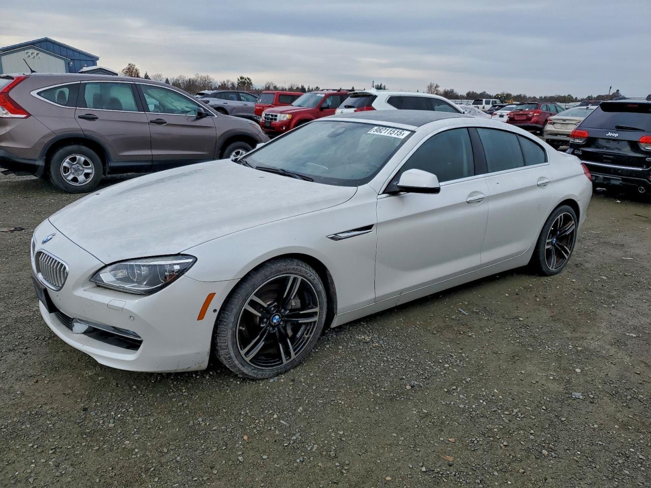 2013 Bmw 650 I White vin: WBA6B2C53DDG66565