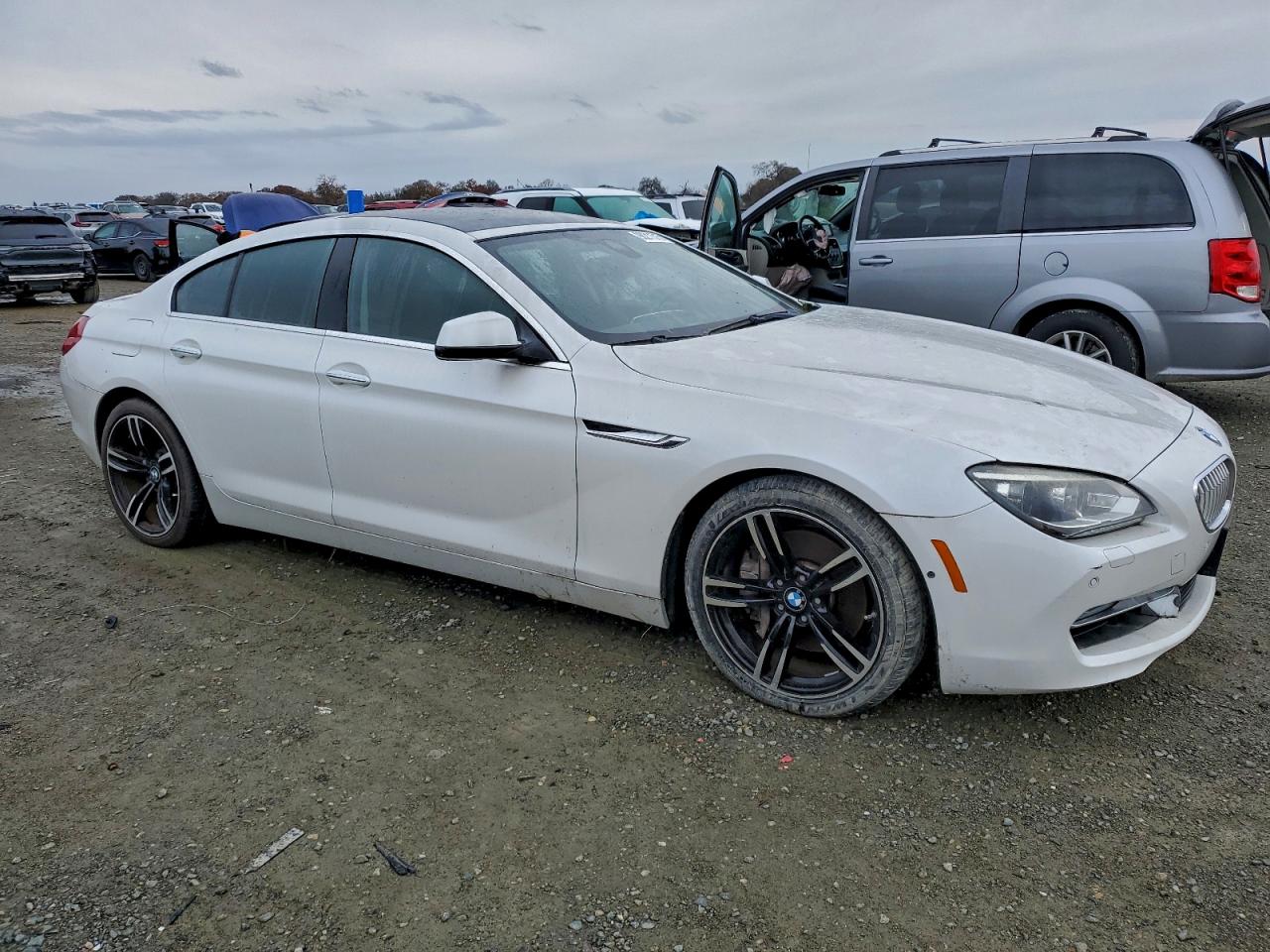 2013 Bmw 650 I White vin: WBA6B2C53DDG66565