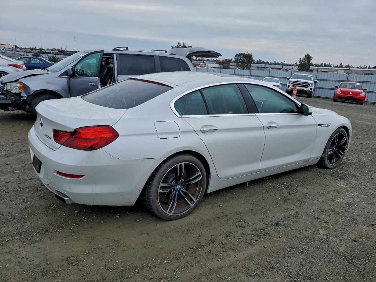 2013 Bmw 650 I White vin: WBA6B2C53DDG66565