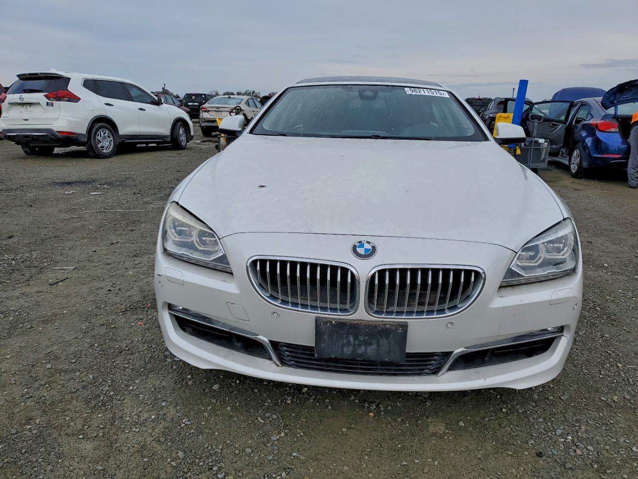 2013 Bmw 650 I White vin: WBA6B2C53DDG66565