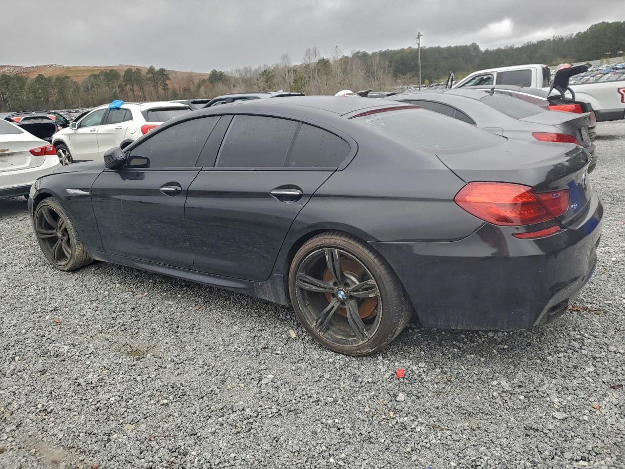 2014 Bmw 650 I Gran Coupe Black vin: WBA6B2C53ED129645