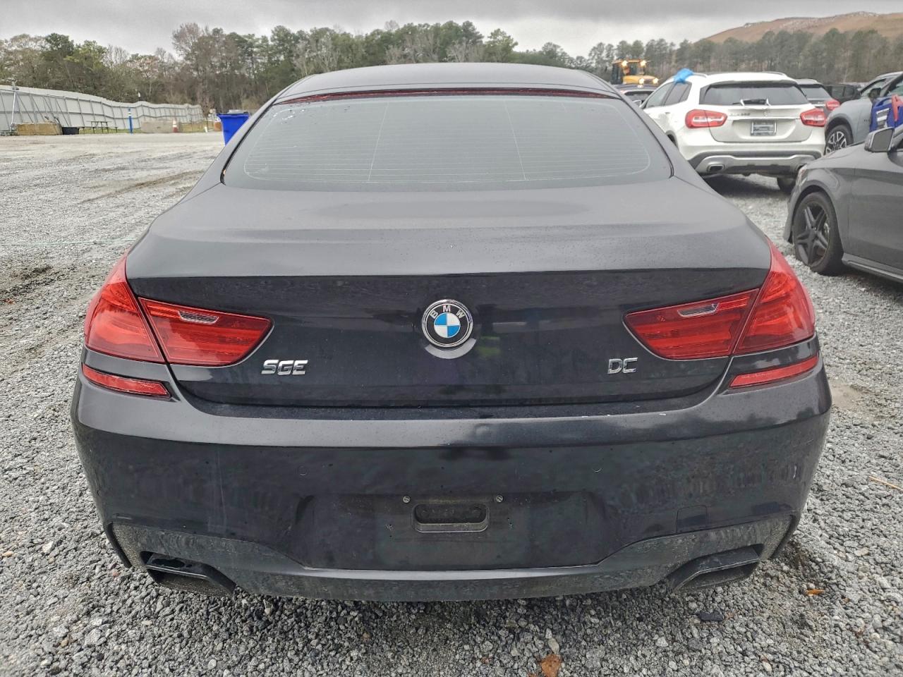 2014 Bmw 650 I Gran Coupe Black vin: WBA6B2C53ED129645