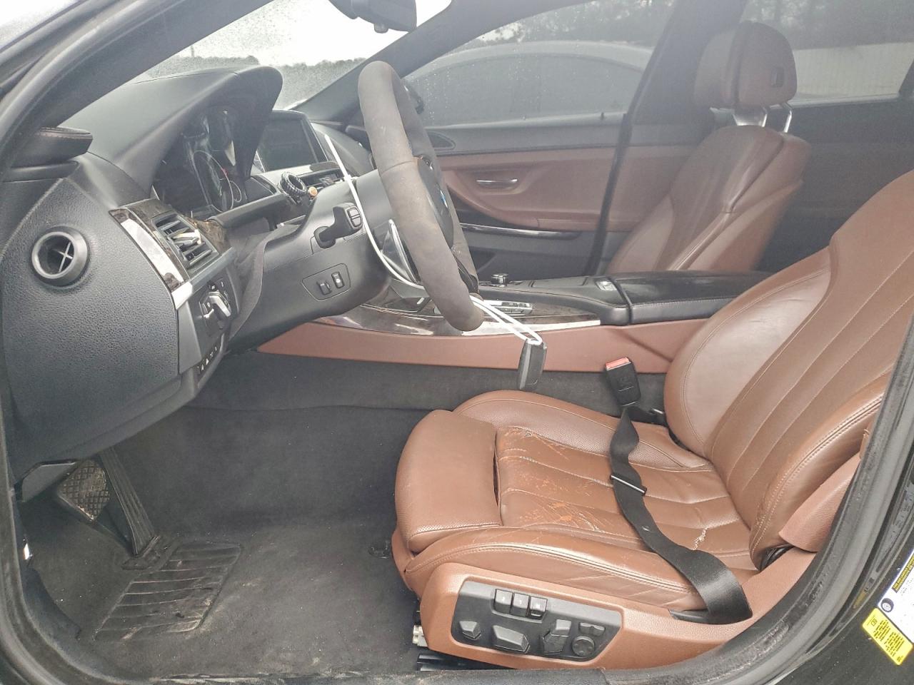 2014 Bmw 650 I Gran Coupe Black vin: WBA6B2C53ED129645