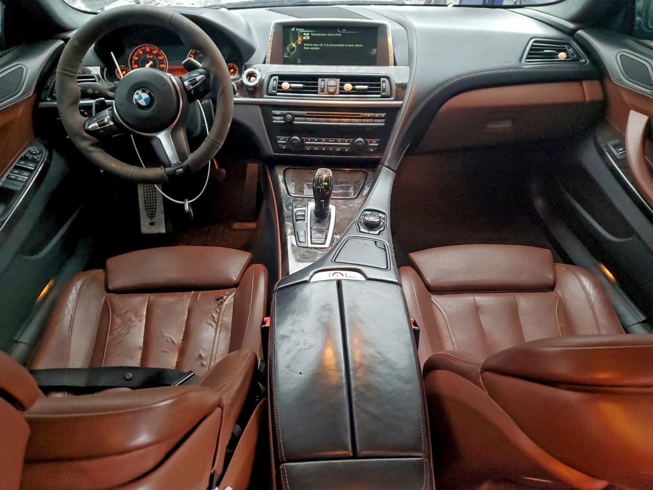 2014 Bmw 650 I Gran Coupe Black vin: WBA6B2C53ED129645