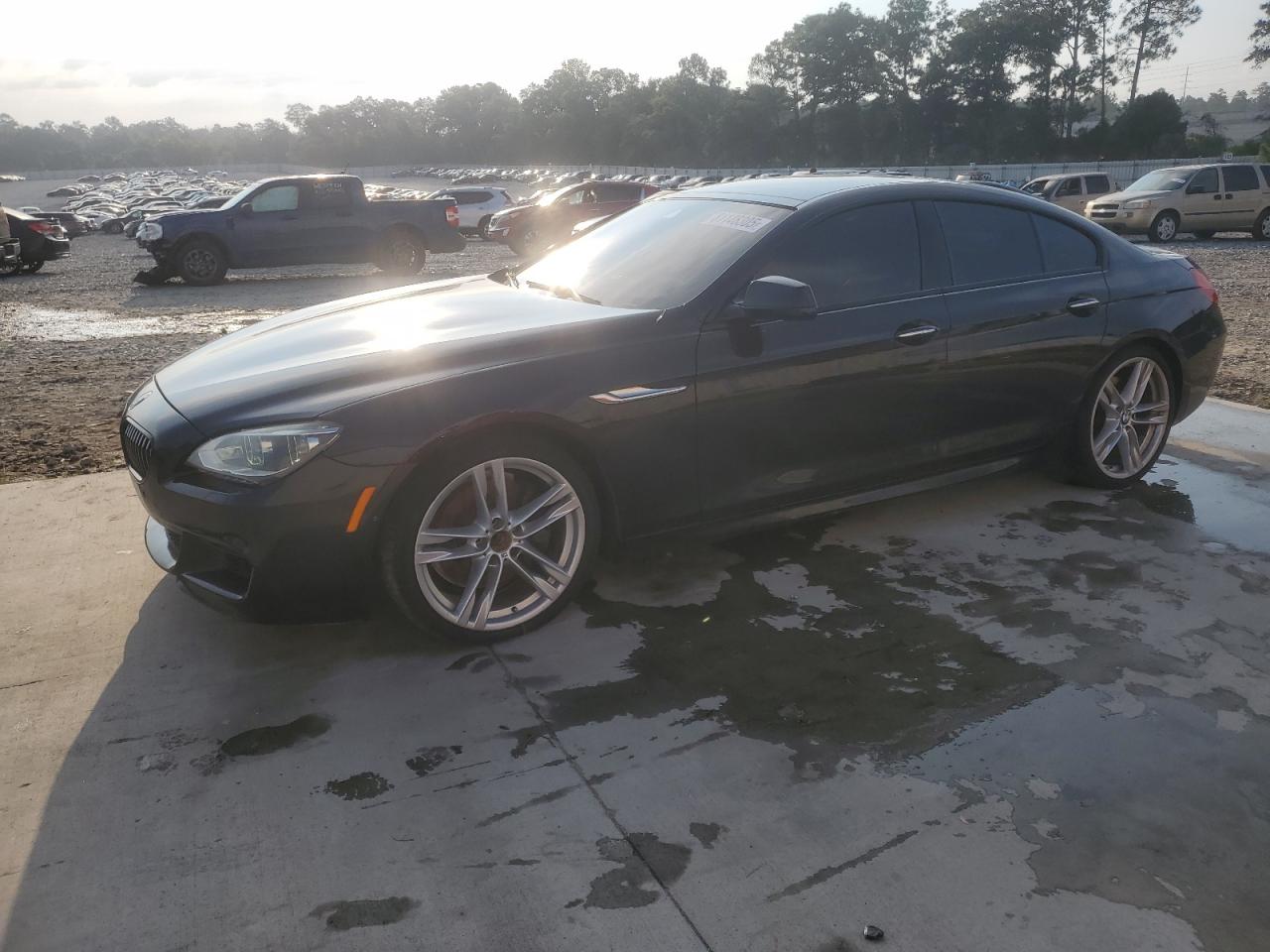 2014 Bmw 650 I Gran Coupe Black vin: WBA6B2C53ED129712
