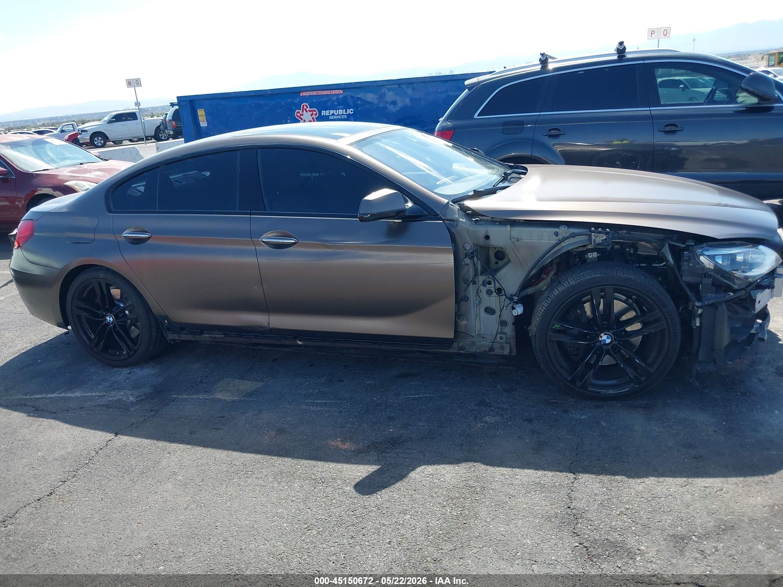 2015 Bmw 650i Gran Coupe   Brown vin: WBA6B2C54FGB99027