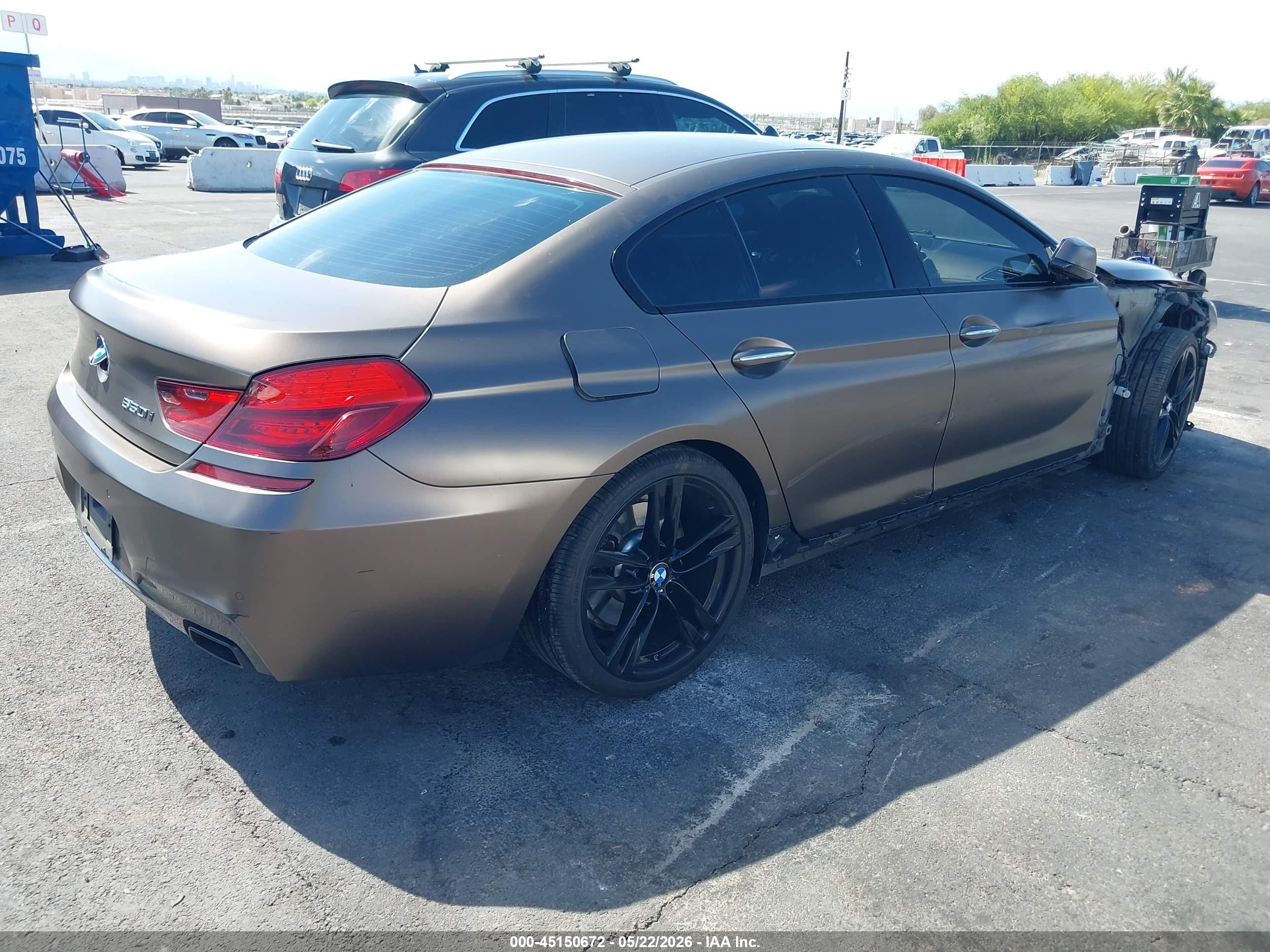 2015 Bmw 650i Gran Coupe   Brown vin: WBA6B2C54FGB99027