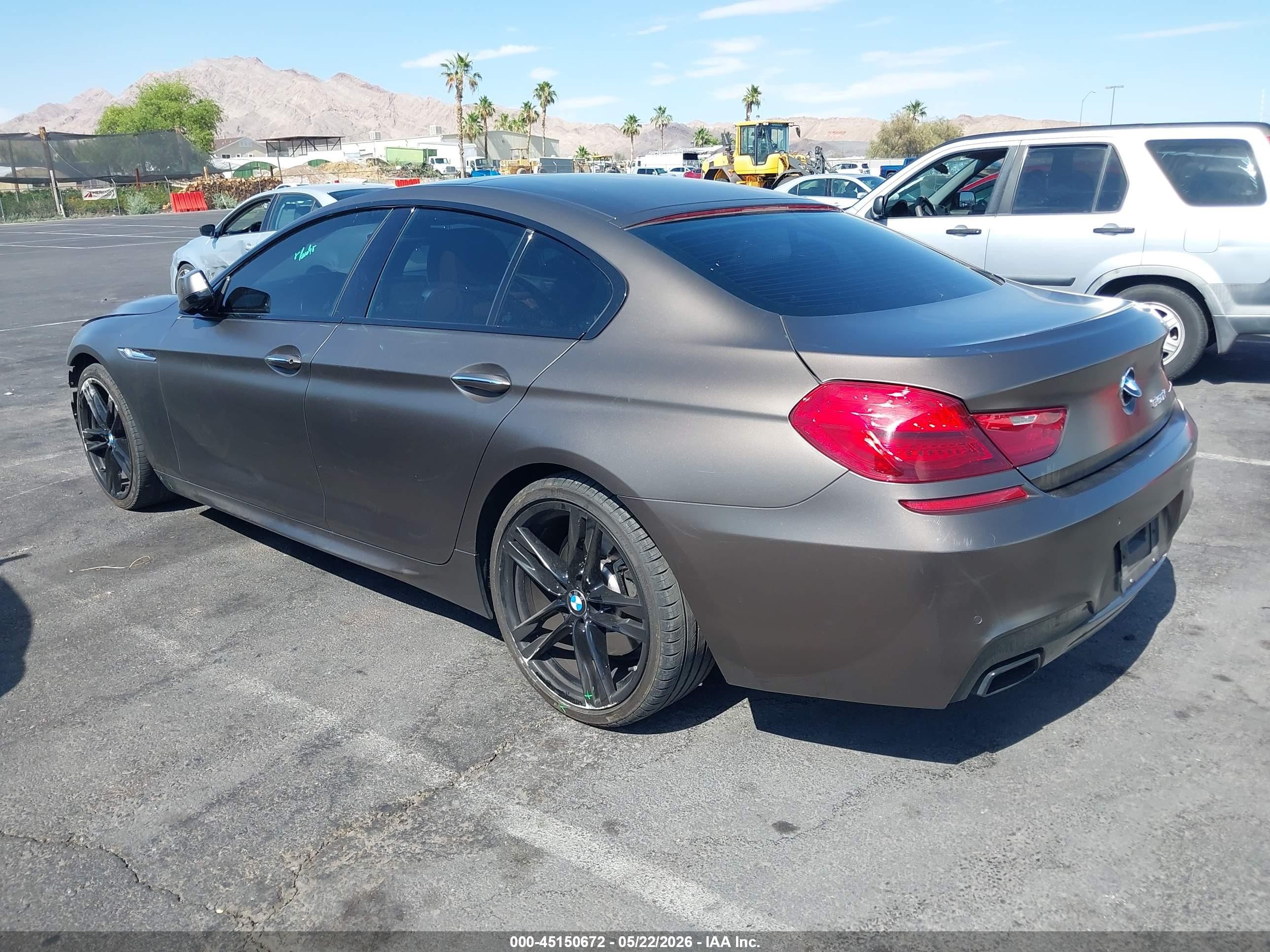 2015 Bmw 650i Gran Coupe   Brown vin: WBA6B2C54FGB99027