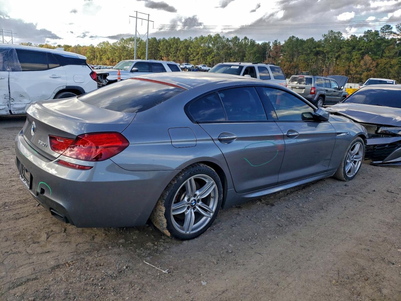 2015 Bmw 650 I Gran Coupe Silver vin: WBA6B2C54FGB99805