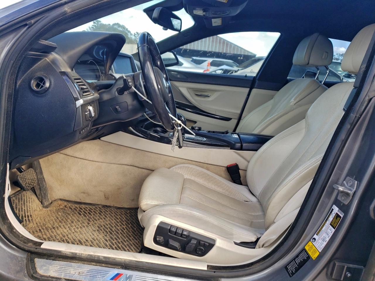 2015 Bmw 650 I Gran Coupe Silver vin: WBA6B2C54FGB99805